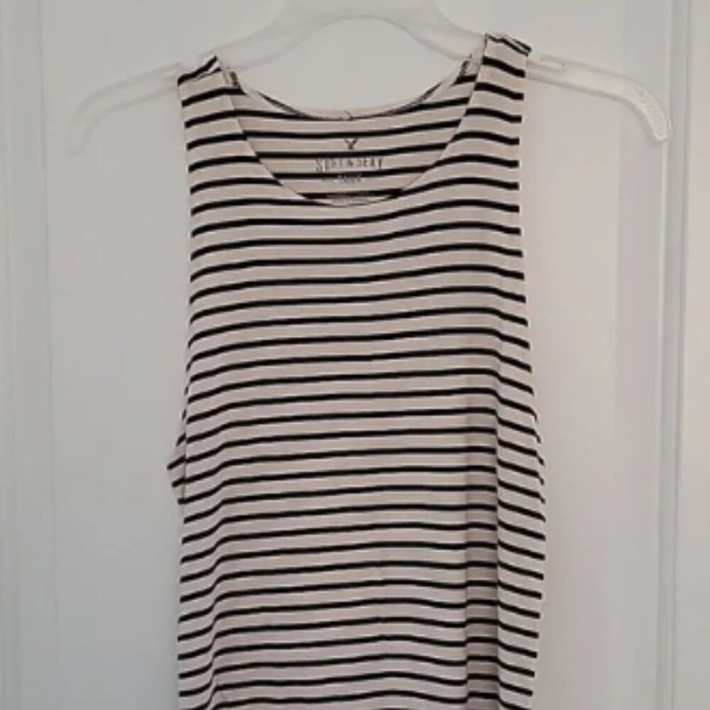 Verty Striped Black and White Crop Top